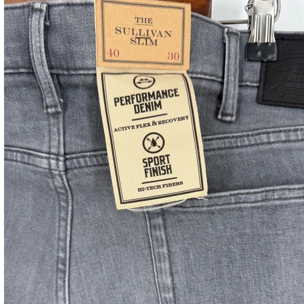 NEW Polo Ralph Lauren Mens 40x30 Sullivan Slim Performance Stretch Grey Jeans